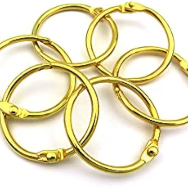 Books Binder Rings Gold