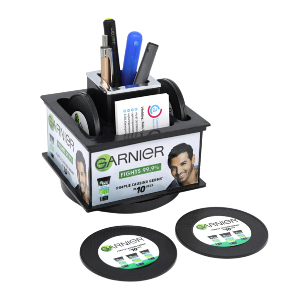 PROMOTIONAL REVOLVING PEN STAND