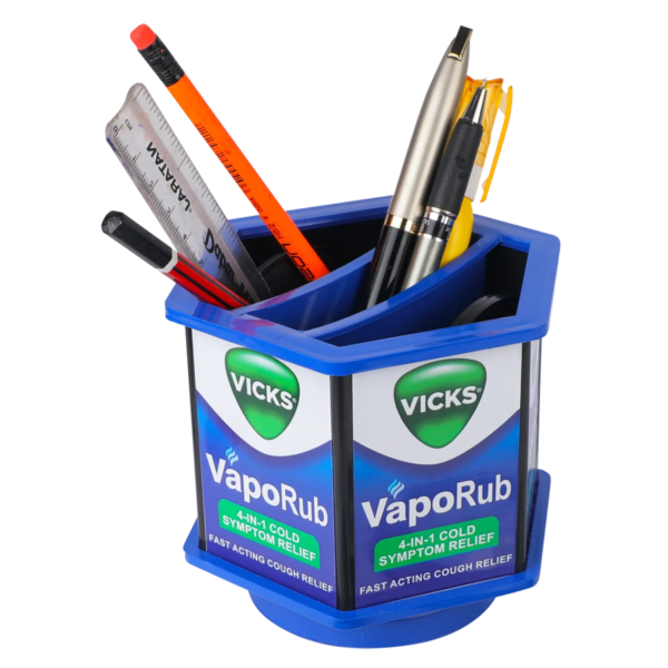 REVOLVING HEXAGONAL PEN STAND WITH COASTER SET