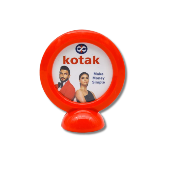 Circular Standing Plastic Paper Weight