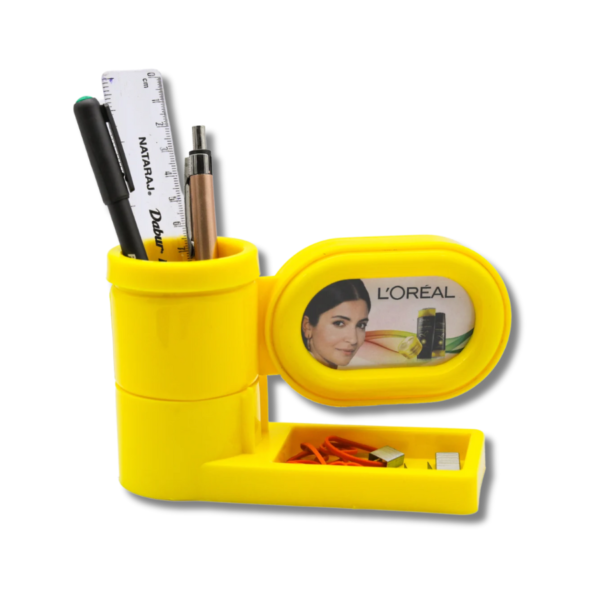 PROMOTIONAL PEN STAND WITH PIN HOLDER AND PAPER WEIGHT