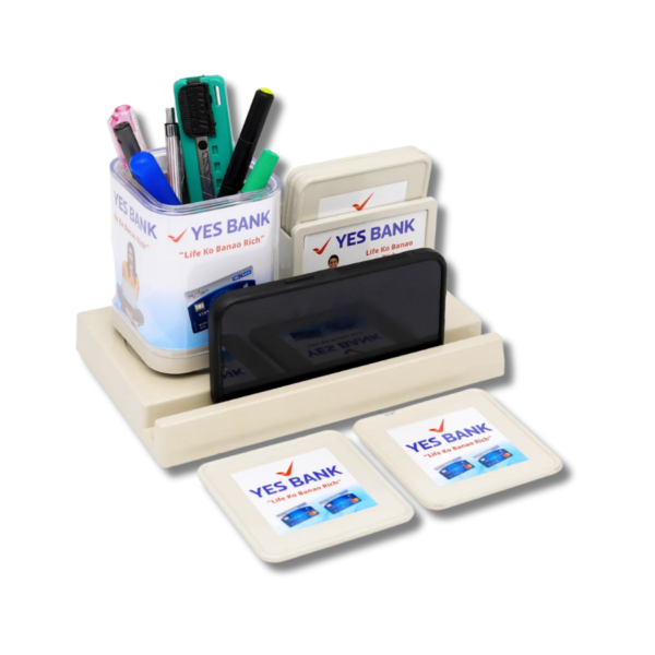 REVOLVING PEN STAND WITH COASTERS