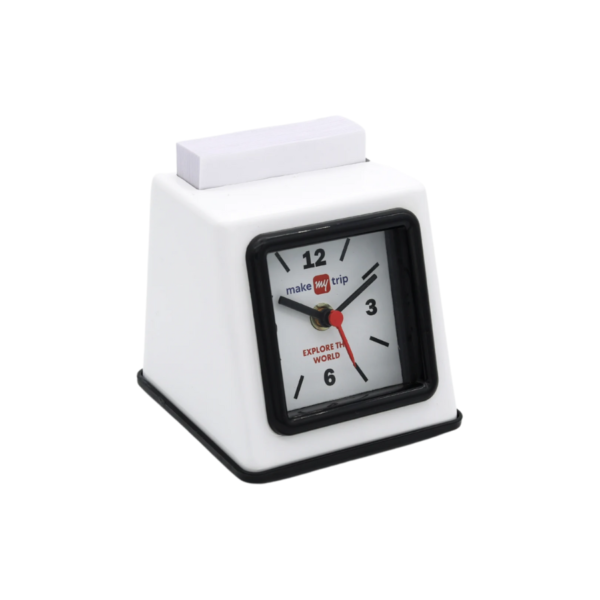 TABLE CLOCK WITH CHIT PAD